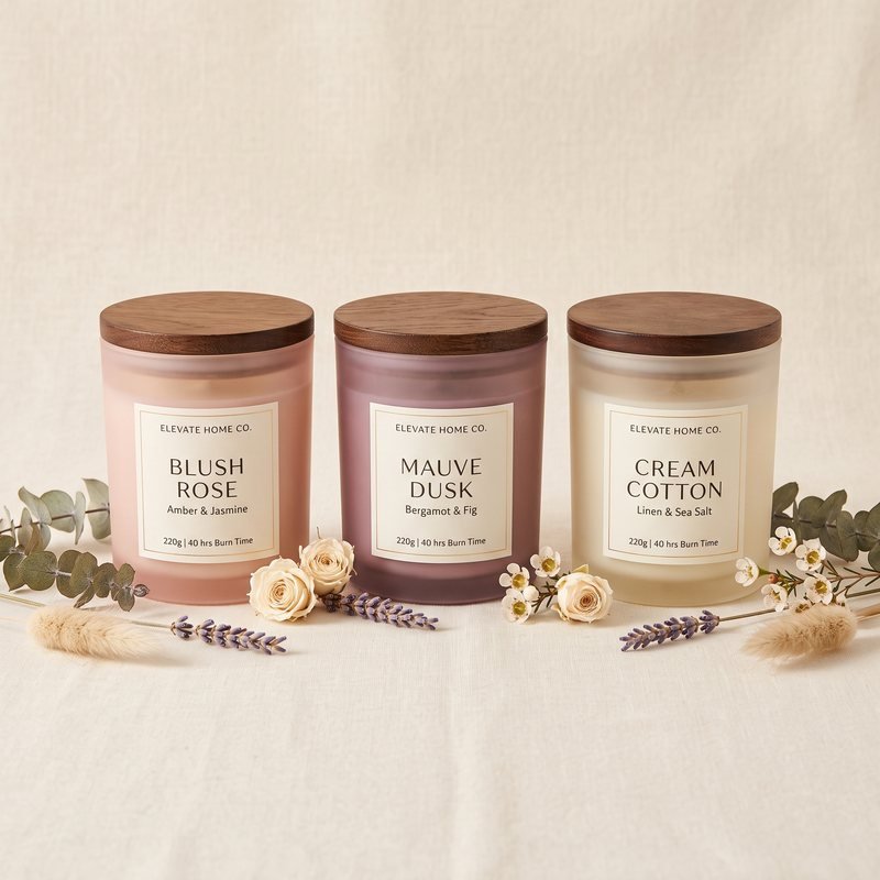 Bloom Scented Candle Trio